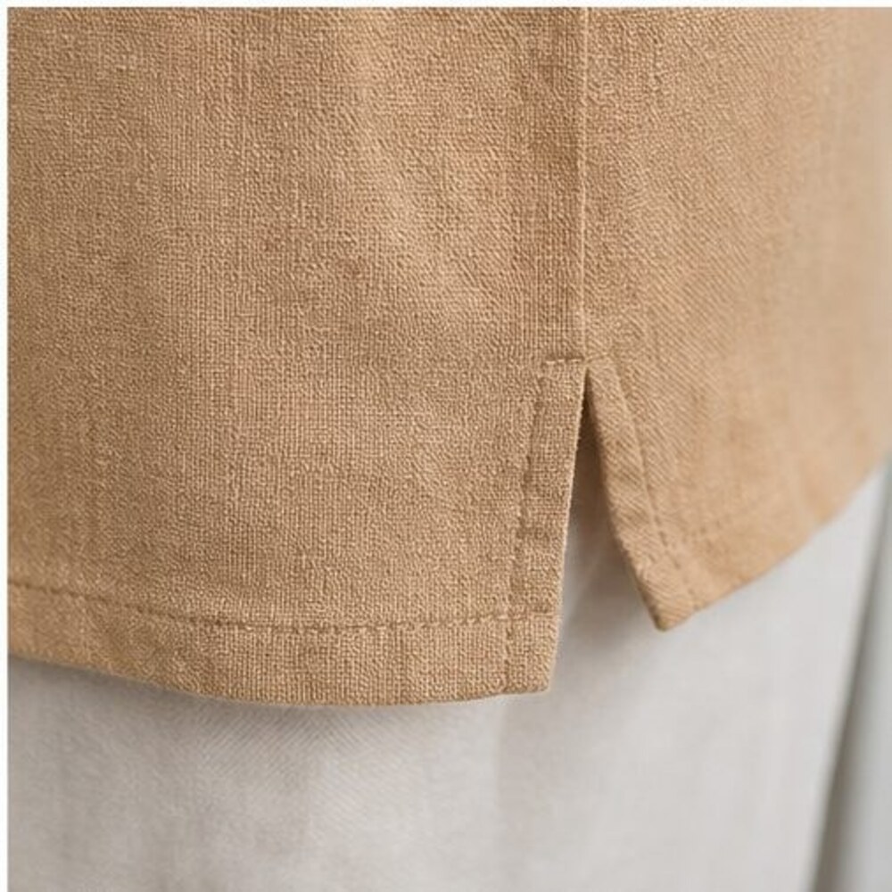 Camel Peplum Top - Picture 6 of 6